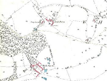 The western half of the village in 1880